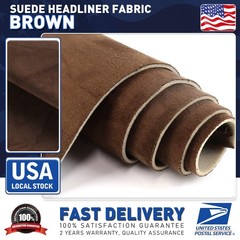 60″×60″ Brown Headliner Fabric Suede Material for Car/Truck/SUV Roof Upholstery