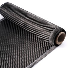 300cm x 20cm Real Carbon Fiber Fabric Cloth Roll 3k 200gsm 2×2 Twill Weave Black