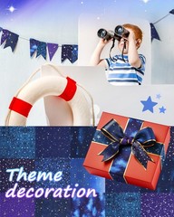 10 Pack 20×20 Inch Starry Sky 100% Cotton Fat Quarters Fabric Bundles DIY