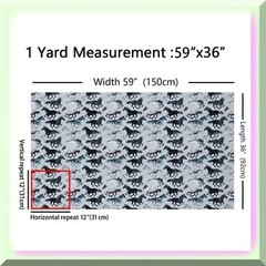 Abstract Horse Fabric 36×58 inches for indoor outdoor projects