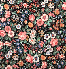 New Jo-Ann Fabrics Fat Quarter Multicolor Floral 100% Cotton Crafts Quilt Sewing