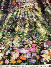 Hoffman Spectrum “ Into The Meadow “ 2021 Digital Print S#T4924 Fabric 1 Yd X 44