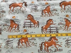 Ponderosa by Moda horses, western, cowboy cotton Stacy Iest Hsu #20861 mint BTY