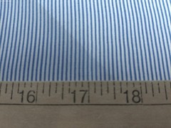 MICRO STRIPE ITALIAN PIMA COTTON VOILE~BLUE/WHITE~18″x30″~DOLL FABRIC