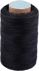 284Yards Leather Sewing Waxed Thread-Practical Long Stitching Thread Black