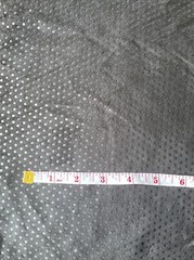Cotton Fabric Black Shiny Mini Polka Dots 1 1/2 Yards x 66 Inches
