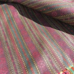 Satin Silky Multi Colored Striped Fabric for Sewing Costume Sewing Craft