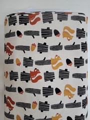 ORIMONO – Minimal Squirrel on Stump by Sevenberry – Multi ,1/4 yard
