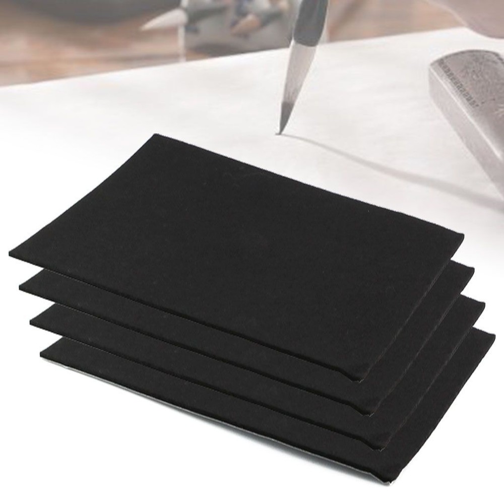 1/3/10/15Pcs Black Self Adhesive Felt Sheets Soft Velvet Sticky Back for Jewelry