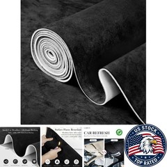 Durable Black Suede Automotive Headliner Material 96″L x 60″W, Noise Insulation