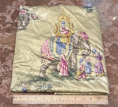 Fabric Ronald Redding Grand Passage Asian Camel Elephant Chinoiserie Upholstery