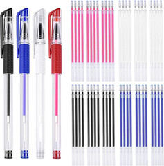 4-Piece Heat Erasable Pens for Fabric with 12 Refills – Fabric Marking Pens for