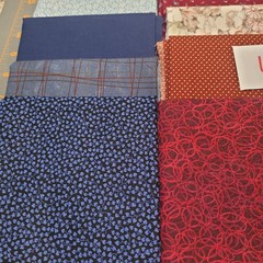 LOT OF 15 FAT QUARTERS COTTON FABRIC ASSTD COLORS & DESIGNS lot 11