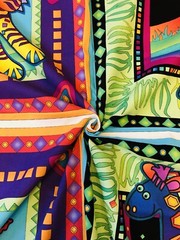 Tropical Safari Avlyn Inc 2 Panels 20×22.5 each Square , 41×23 Per Panel