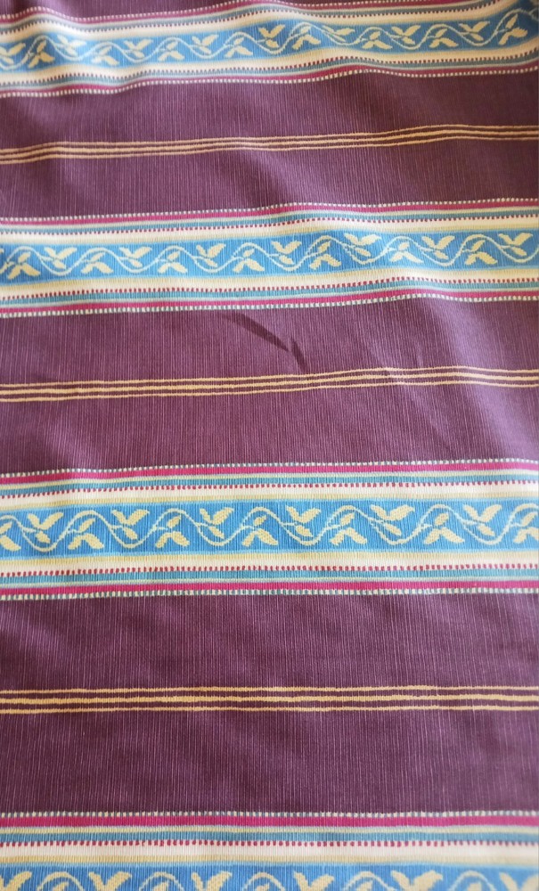 Blazon’ by Nina Campbell Fabric Eggplant Striped6 yards 20 inches