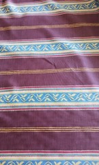 Blazon’ by Nina Campbell Fabric Eggplant Striped6 yards 20 inches