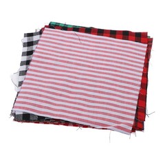 20pcs Plaid Fabric Rich Bright Colors Soft Breathable For DIY Projects Cotton Fa