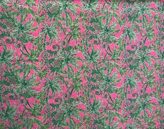 Lilly Pulitzer Cotton Poplin Fabric Prosecco Pink Hangin Around 1YD 36″ X 57″