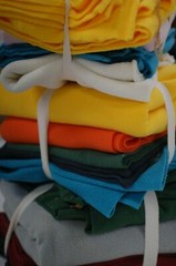 Polar Fleece Fabric Anti Pill Material Remnants Off Cuts,5pcs Bundles,Neotrims