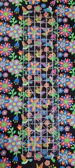 Elizabeth Studio Tucson Black Hummingbird Flower Quilt Fabric by the Yard