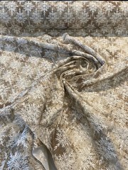 P Kaufmann Embroidered Asterisk Driftwood Drapery Fabric By the Yard