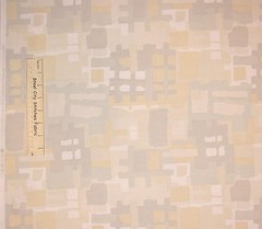 Abstract Geometric Fabric By The Yard Square Rectangle Beige Cotton Dear Stella