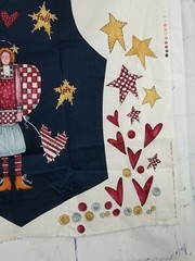 Hi-Fashion Fabric Homespun Country Angel Vest Cut & Sew Panel Alma Lynn Design