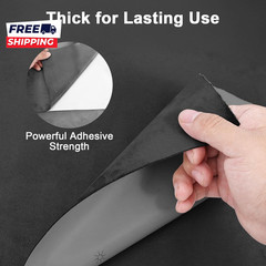 Premium Black Suede Fabric Wrap 17X70 Inch Suede Wrap for Car Interior