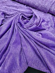 Shimmering Lavender Lame Fabric Sold By The Yard Sewing Crafts Light Weight