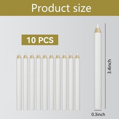 LANTONGJIANPP Fabric Pencils for Sewing, 10 Pcs 1 Count (Pack of 10), white