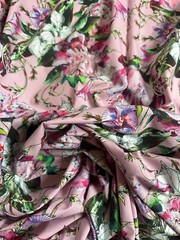Authentic Top French designer cotton luxury Fabric. Made in Italy