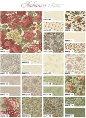 3 Sisters Ambiance Charm Pack, 5″ Fabric Squares, Moda Fabric, Floral Flowers,