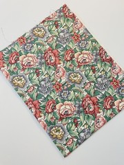 Vintage Stanley King Studios Screen Print Floral Fabric