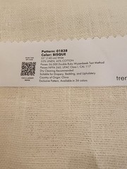 Fabricut/Trend Fabric linen color bisque 3 yds for $30.00 Wholesale Is $35 yd