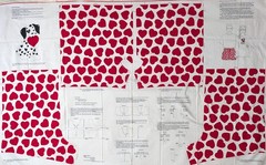 Cranston Hearts Glow in the Dark “Yes and No” Boxer Shorts Cut & Sew Panel Puppy