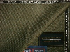 LAMBSWOOL & CASHMERE JACKETING FABRIC MADE IN ENGLAND BY Hunt & Winterbotham= 2m