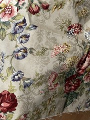 Moda Fabric South Hampton Pink Maroon ROSES Brocade DECORATOR 2yrds x 52in