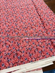 VIP Cotton Fabric Cranston PANSIES Dense FLORAL Pink Mauve Lavender 40″ x 44″