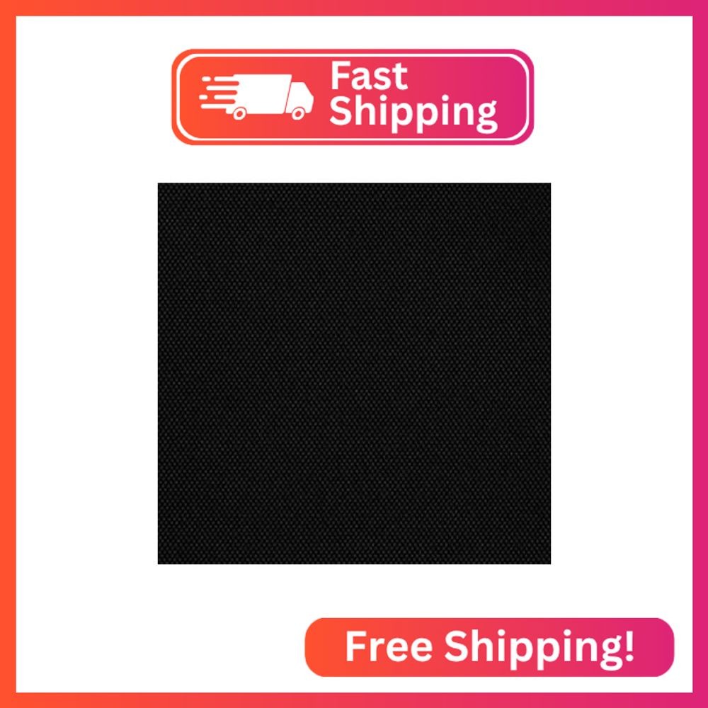 LUVFABRICS Black Canvas Fabric Waterproof Outdoor Fabric 60