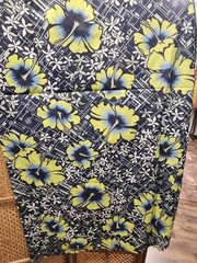 Fashion In Prints Sheer Swim Shorts Feel Fabric Hawaiian Print sold by 1/2 yard