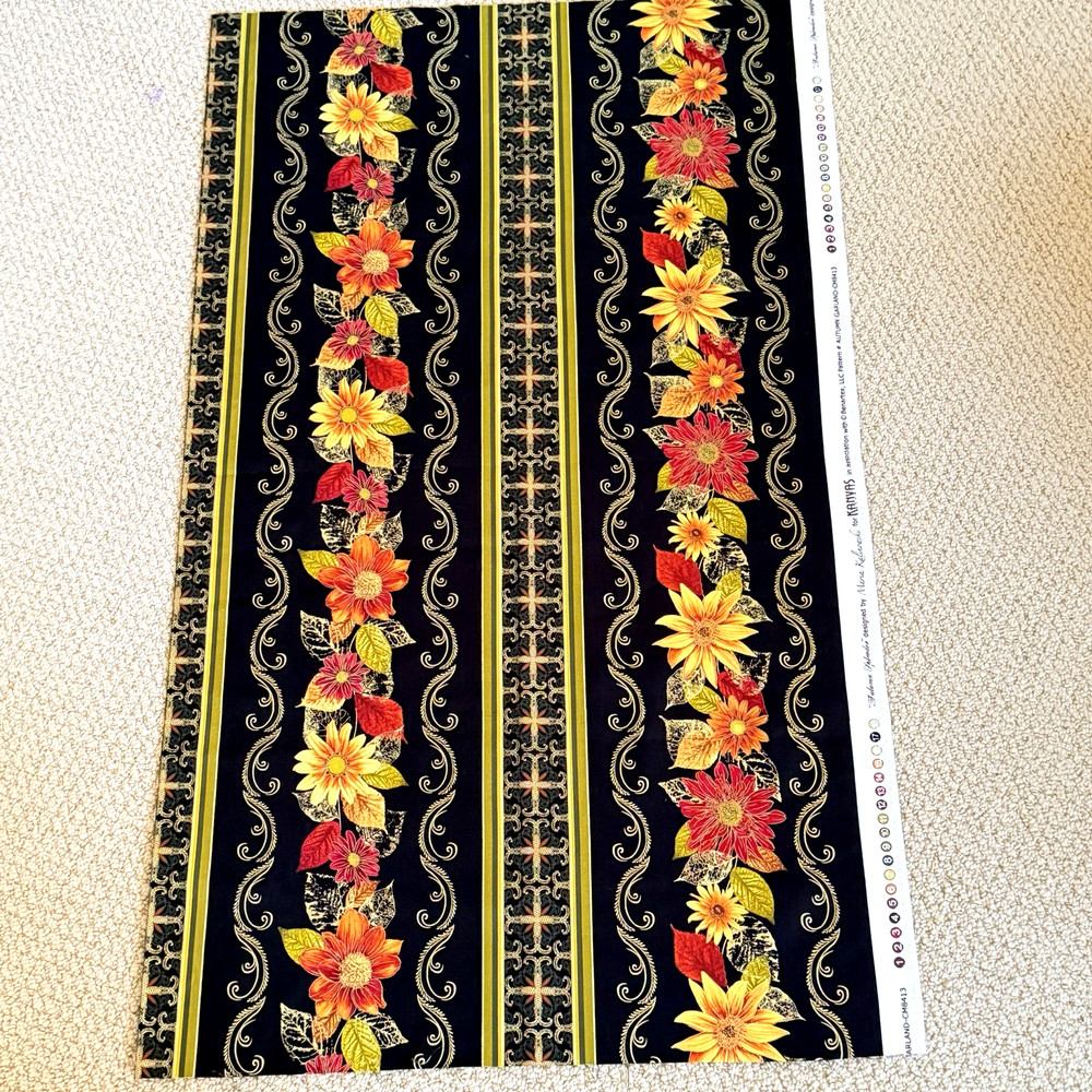 Autumn Splendor Garland Maria Kalinowski Kanvas Studio Fabric Benartex 1 Yard