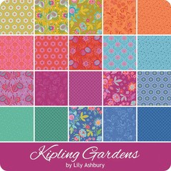 40 Pc Precut 1″ Finished Hexagons 3/8 Seam Riley Blake “Kipling Gardens”