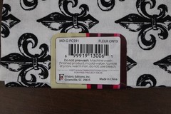 Fabric Fat Quarter Single Piece 100% Cotton 18″ x 21″ “Fleur Onyx” Pattern NEW!