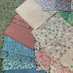 40 5″ Quilting Fabric Squares BEAUTIFUL 30’s And 40’s Reproduction Dumplings