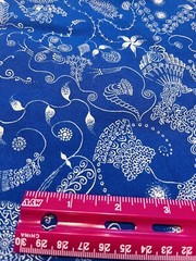 Ruby Tattoo Rowan Westminster Fibers Fabric Blue #PWDB027