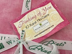 10 Karat Mini Gems Wilmington 24 ct Pinking of You Layer Cake Fabric Q510-11-510