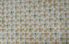 Tea Party quilt fabric by RJR Fabrics 7112-2 yellow grid pattern