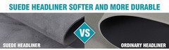 Black Suede Headliner Fabric Material 96″x60″ Car Interior Roof Liner Upholstery