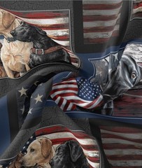 David Textiles Proud American 1 Yard Fabric Cut 100% Cotton 36 x 44 in