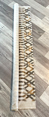 Material Aztec design 62 x 53 Browns Beige Linen Blend 5 Ft x 53